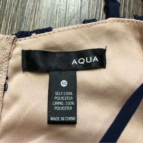 Aqua Lace Overlay Midi Dress - Picture 9 of 16